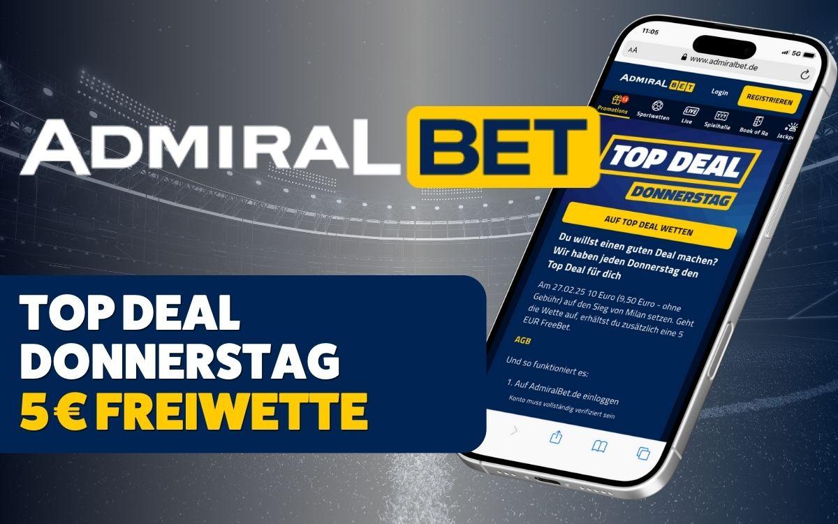 Admiralbet Promotion Top Deal Donnerstag