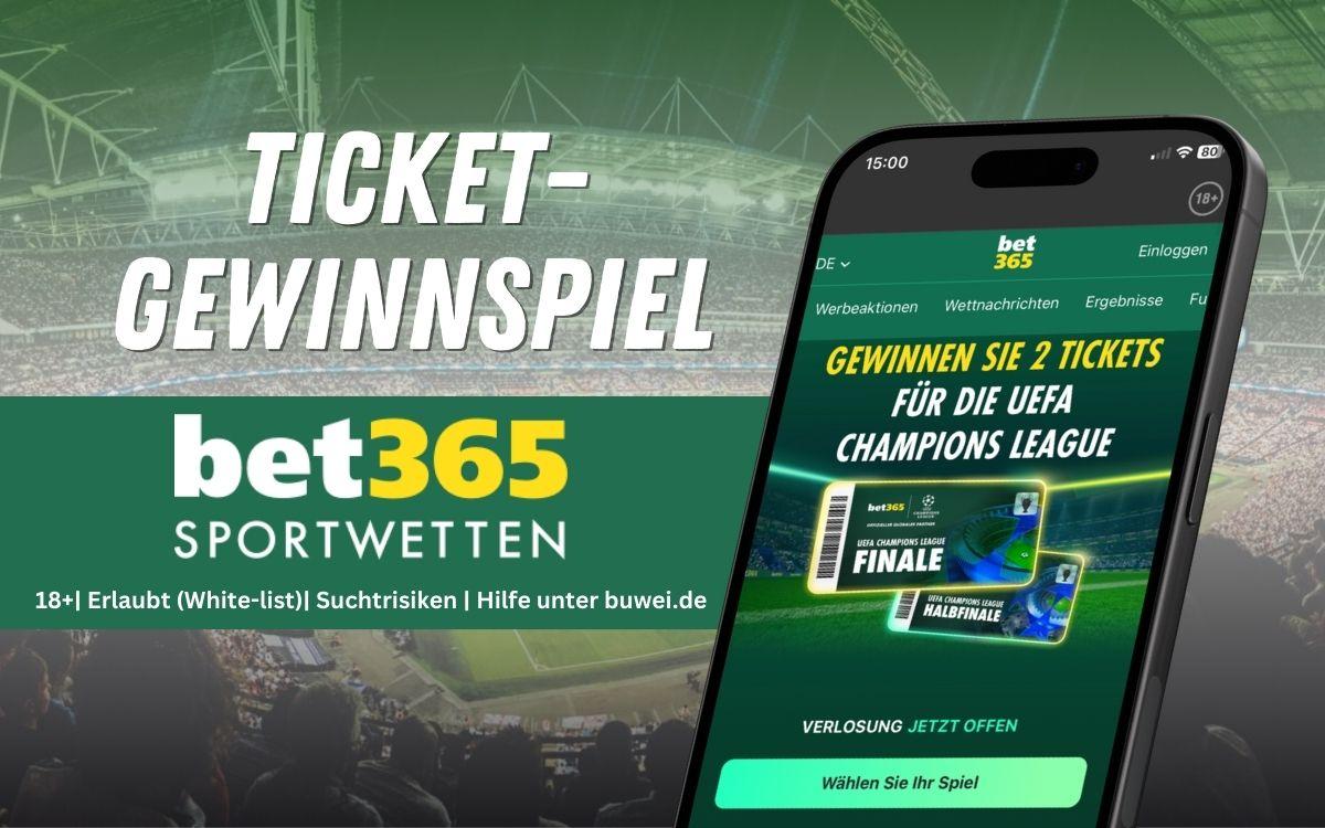 Bet365 Sportwetten Ticket Gewinnspiel Champions League Finale