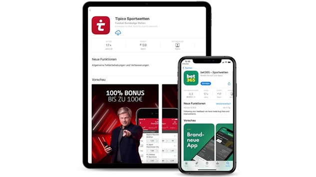 Tipico gegen Bet365 Wetten App