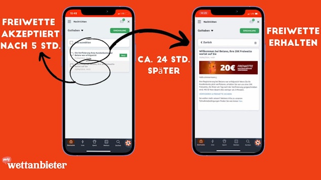 Betano Freiwette erhalten