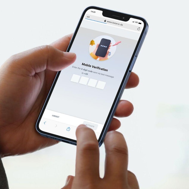 Betano Verifizierungsprozess auf dem i Phone