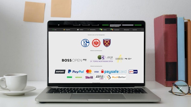 Betway Sponsoring Logos auf Website (Desktop)