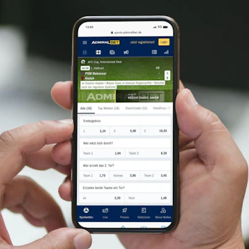 Das Live Wetten Programm von Admiralbet auf dem i Phone