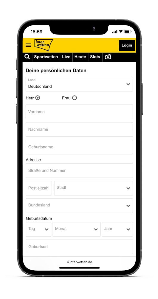 Interwetten Bonus Konto Registrierung