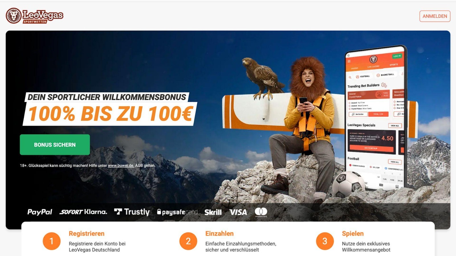 Leo Vegas Bonus im Ueberblick