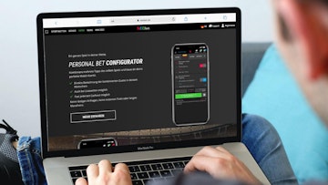 NEO bet Info Seite auf dem Laptop