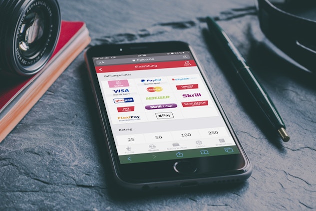 Tipico Zahlungsmethoden Übersicht auf dem Handy