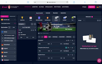Vbet Sportwetten Angebot